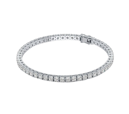 8 Carats Round Cut Lab Grown Diamond Bracelet